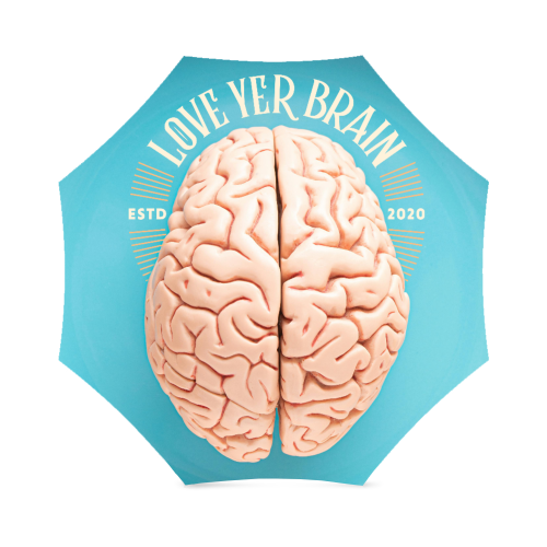 Love Yer Brain Umbrella