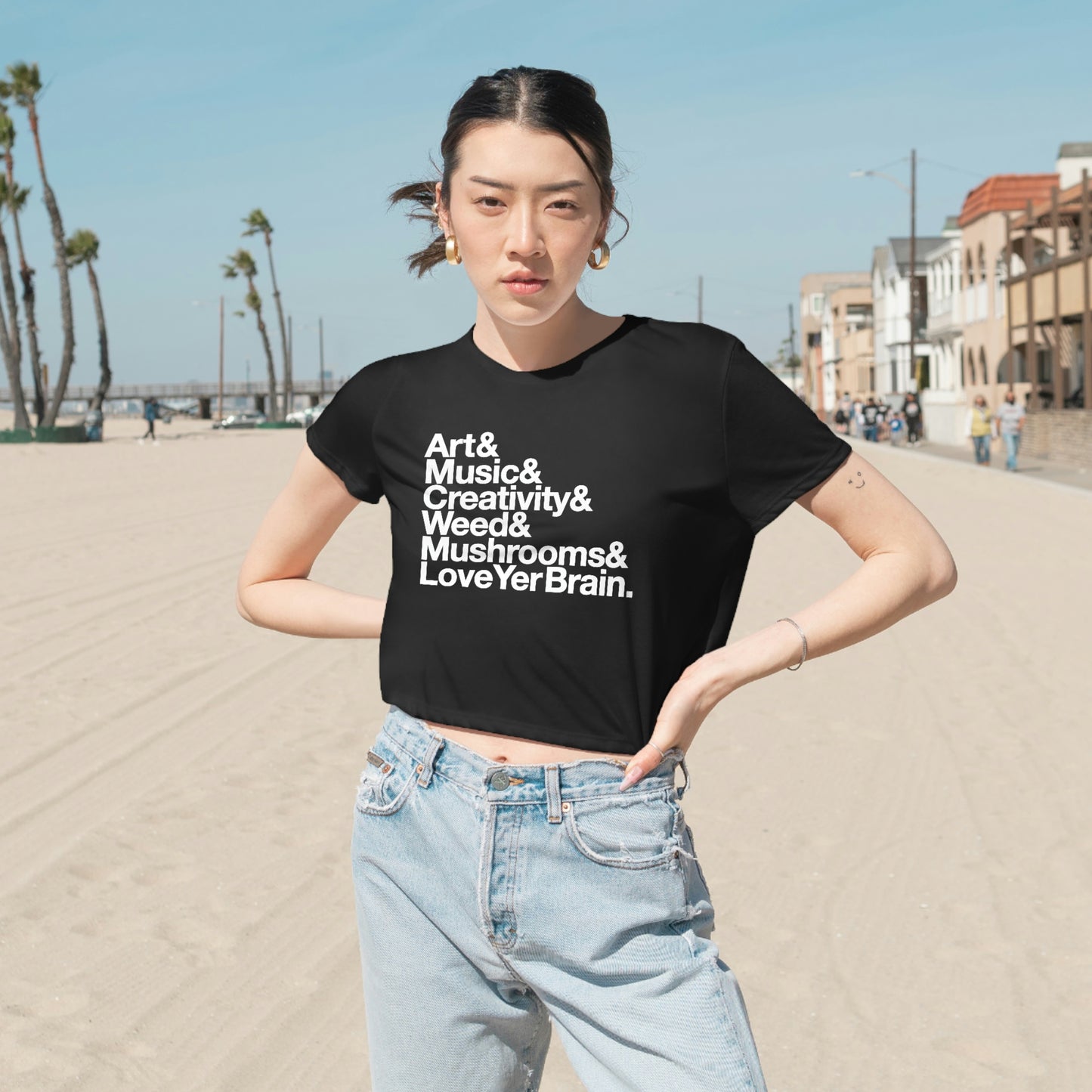 Our Favorite Things Flowy Cropped Tee