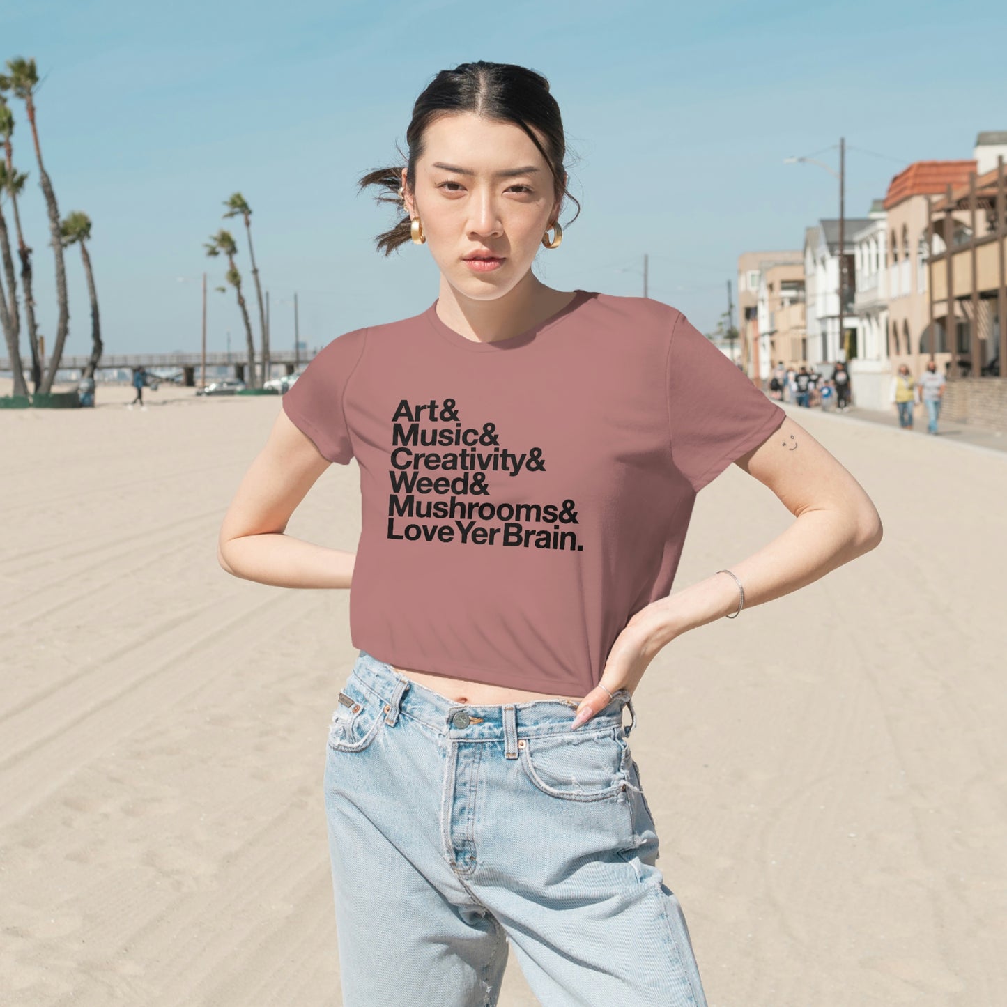 Our Favorite Things Flowy Cropped Tee
