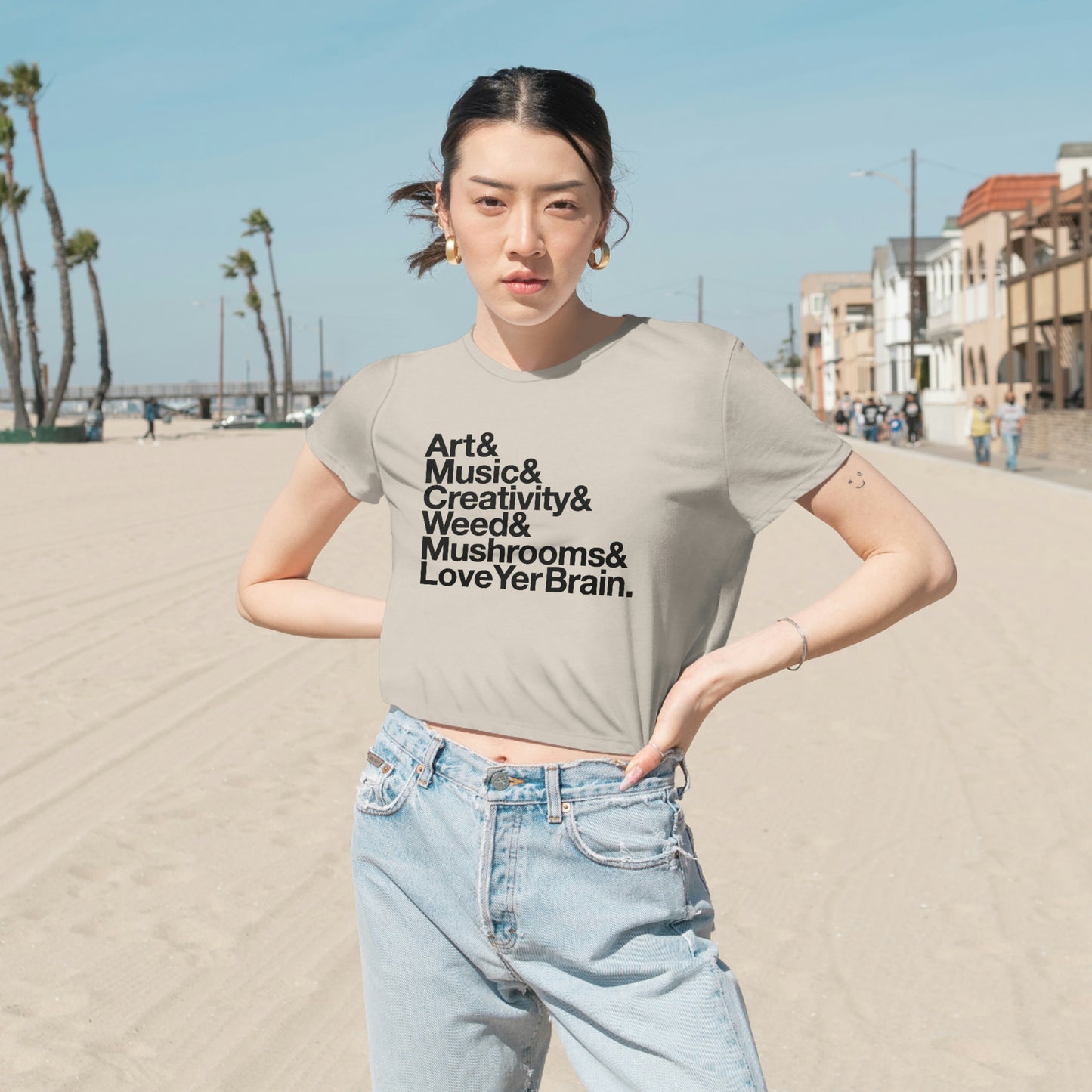 Our Favorite Things Flowy Cropped Tee