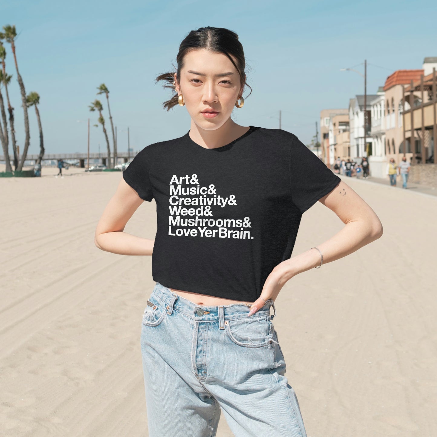 Our Favorite Things Flowy Cropped Tee