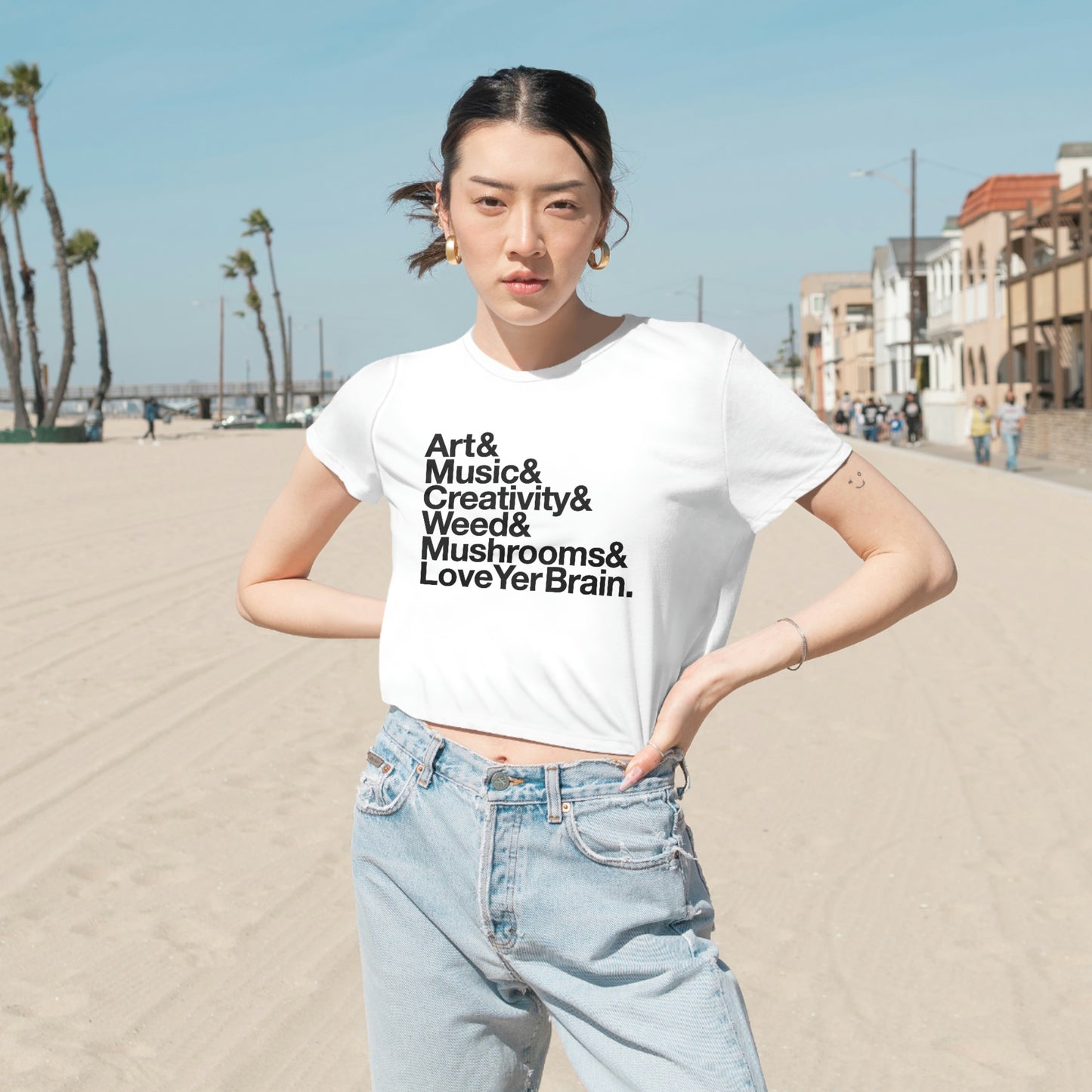 Our Favorite Things Flowy Cropped Tee