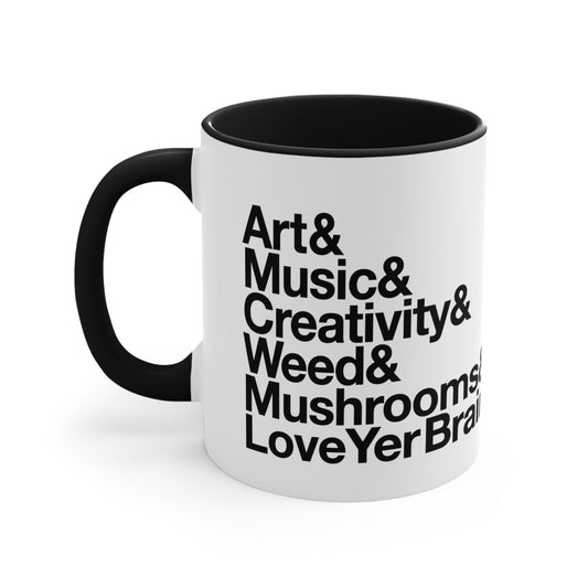 Art Music Creativity Weed Mushrooms mug